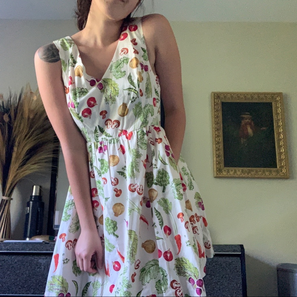 NWT ModCloth vegetables dress w/ pockets
